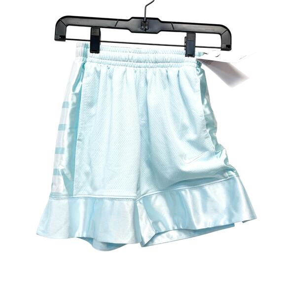Nike Dri-Fit Elite 23 Big Kids' Basketball Shorts Light Blue Boys Size Large - Picture 1 of 5